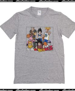 Goku Vegeta Mabu Freeza And Gohan Dragon Ball Z Basketball Team T-Shirt