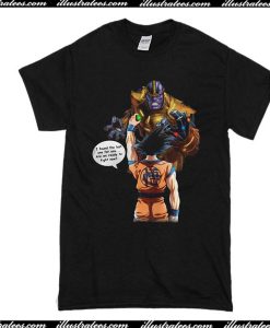 Goku vs Thanos Dragon Ball Infinity Gauntlet T-Shirt