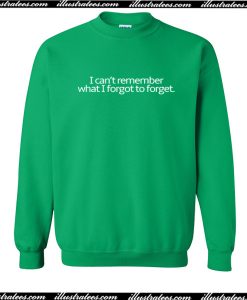 I Can't Remember What I Forgot To Forget Sweatshirt