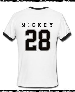 Mickey 28 Ringer Shirt Back