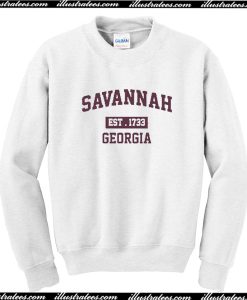 Savannah Est 1733 Georgia Sweatshirt