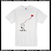 Snoopy Sometimes You Need To Let Things Go Red Heart T-Shirt