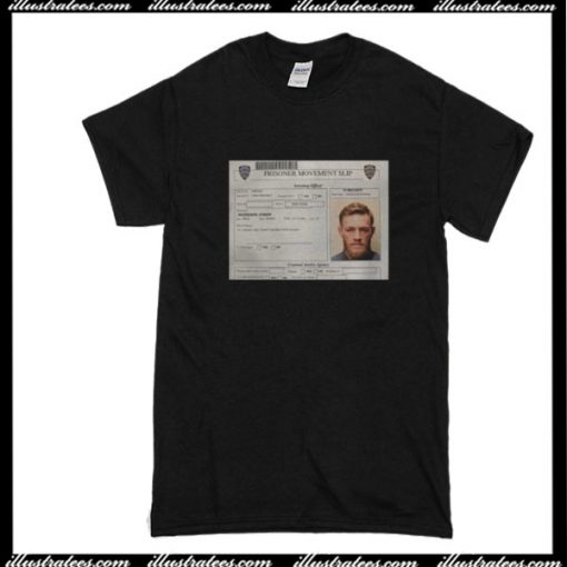 Conor McGregor Mugshot Style T-Shirt