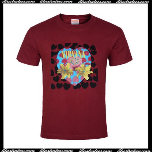 Cool Nirvana Heart Shaped Box T-Shirt