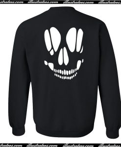 Cut Out Skull Sweatshit Back