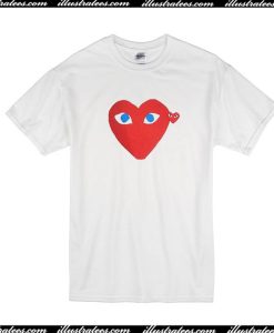 Garcon Red Heart Blue Eyes T-Shirt