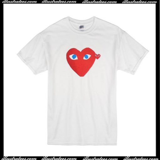 Garcon Red Heart Blue Eyes T-Shirt