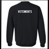 Vetements Sweatshirt Back