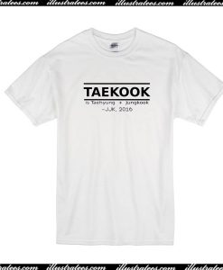 Bts Taekook Is Taehyung Jungkook 2016 T-Shirt