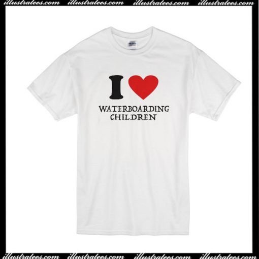 I Love Waterboarding Children T-Shirt