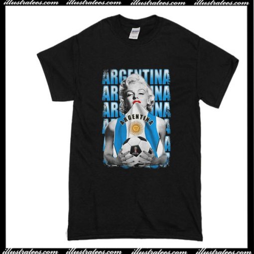 Marilyn Monroe World Cup 2018 Argentina T-Shirt