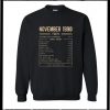 November 1990 Facts Sweatshirt