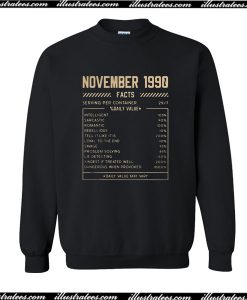 November 1990 Facts Sweatshirt