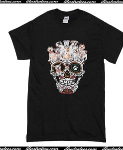 Pit Bull Sugar Skull T-Shirt