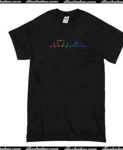 Heartbeat Rainbow T-Shirt