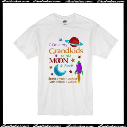 I Love My Grandkids to The Moon And Back T-Shirt