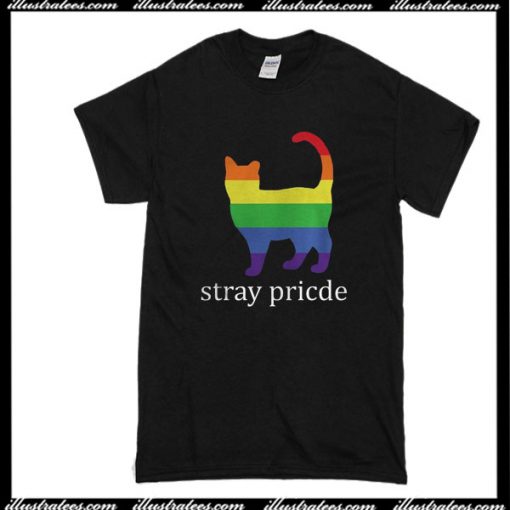 Stray Pricde Rainbow Cat T-Shirt