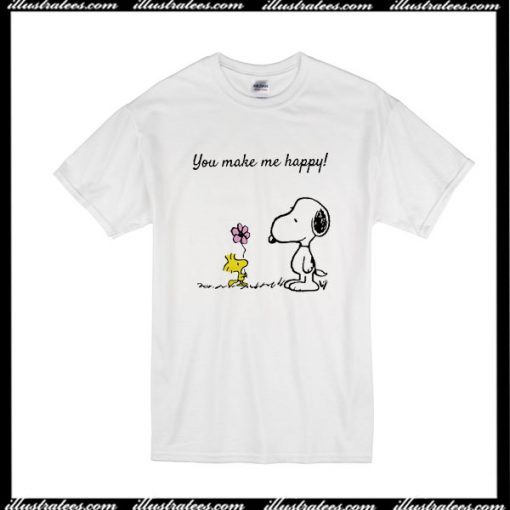 You Make Me Happy Snoopy T-Shirt