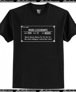 Legendary Boobs Video Game Shirt