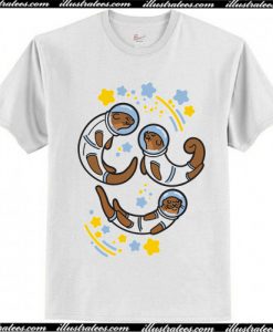 Otters In Space Mens T-Shirt