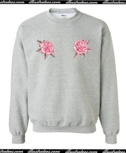 Rose Floral Print Sweatshirt