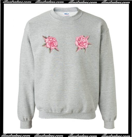 Rose Floral Print Sweatshirt