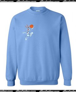 Blue bugs bunny basketball Sweatshirt