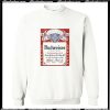 Budweiser Distressed Label Sweatshirt