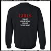 Girls Trust Your Soul Clear Your Mind Sweatshirt Back