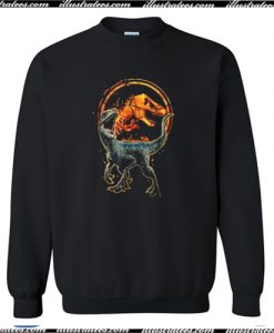 Jurassic World Two Blue Raptor Magma Graphic Sweatshirt