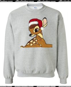 Bambi Christmas Print Sweatshirt