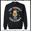 Avo Yourself A Merry Christmas Men's Avocado Sweatshirt