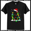 Bulldog Led Christmas Lights T Shirt