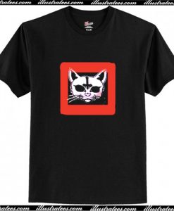 Cat Upside Down T Shirt