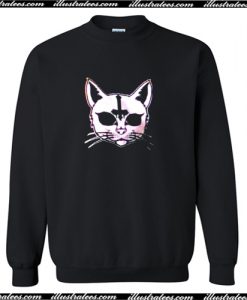 Cat upside down cross Sweatshirt