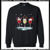 Drink wine christmas Sweatshirt