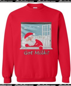 Gifts Online Christmas Santa Claus Got Milk Sweatshirt