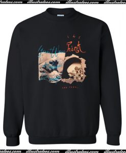 I Great Wave Think Sweatshirt