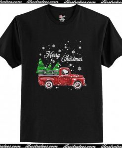 Merry Christmas Snoopy Driving Christmas Tree T Shirt
