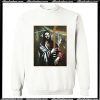 Pink Floyd Jesus christ rocking portrait Sweatshirt