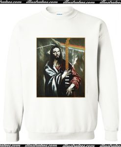 Pink Floyd Jesus christ rocking portrait Sweatshirt