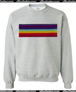 Rainbow Striped Sweatshirt