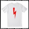 Red Lighting Bolt T Shirt back