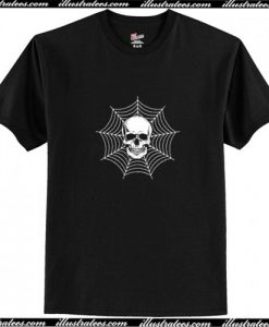 Skull Head Cobweb T Shirt