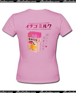 Strawberry Ichigo Milk Carton Box T Shirt back