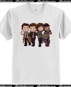 Supernatural Characters Cartoon T Shirt