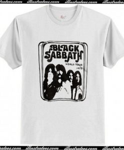 Black Sabbath World Tour 1973 T Shirt