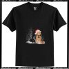 Cat christmas snow night T Shirt