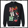 Christmas Ho Ho Ho Santa Reindeer and Mickey Sweatshirt