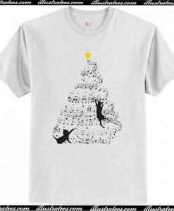 Christmas Music Note Tree T Shirt